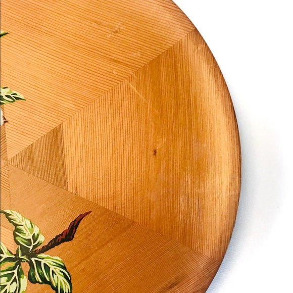 Midcentury handcrafted Dogwood plaque - Picture 2 of 7